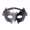 cosplaying Batman mask