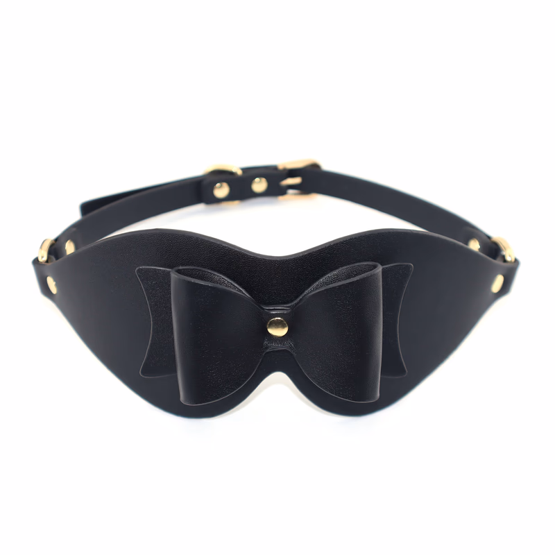 Black bow eye mask