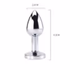 2.7cm aluminum alloy anal plug