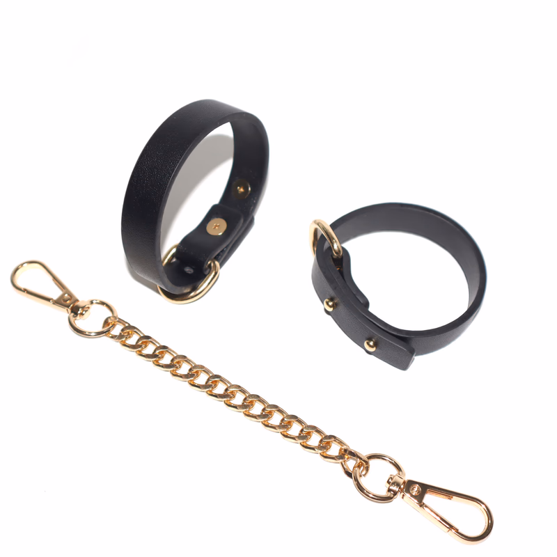 SM props PU leather handcuffs