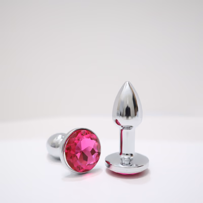 Small metal anal plug, 1.8cm