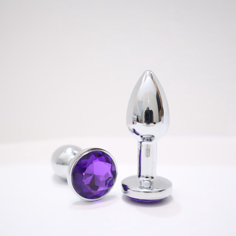 Medium-sized metal anal plug, 2.2cm