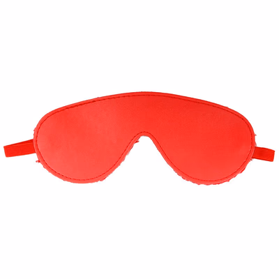 Red leather eye mask