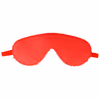 Red leather eye mask