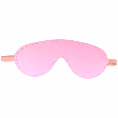 Pink leather eye mask