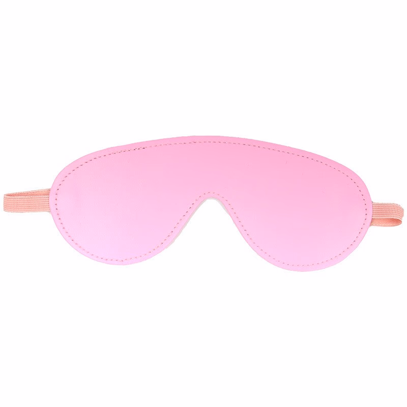 Pink leather eye mask