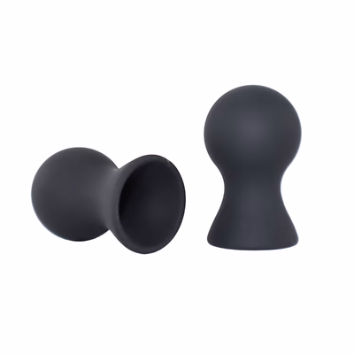 Black silicone breast pump