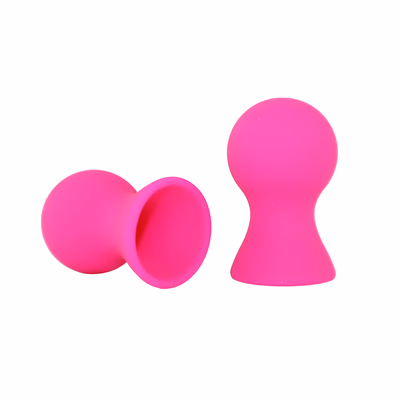 Rose pink silicone breast pump