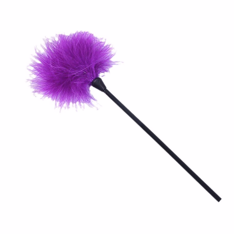 Purple Feather Teasing Stick