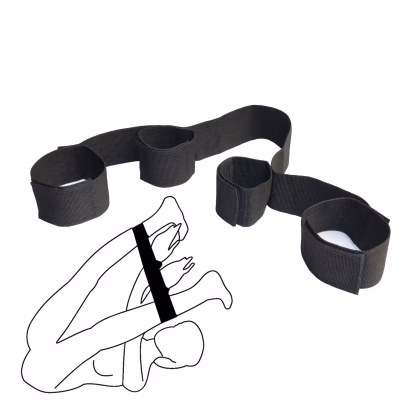 SM discipline torture device: one-line bondage strap