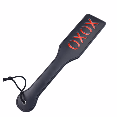 Black XOXO leather racket