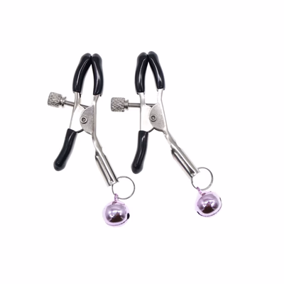 Purple bell nipple clamps