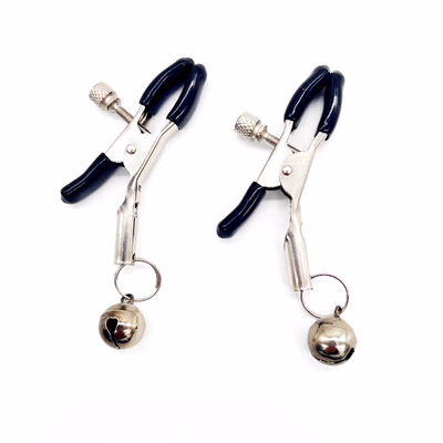 Silver bell nipple clamps