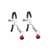Classic nipple clamps with red bells