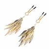 Golden willow leaf nipple clamps