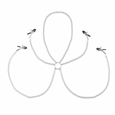 Silver Four-Headed Nipple Clips