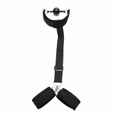 Gag and handcuffs