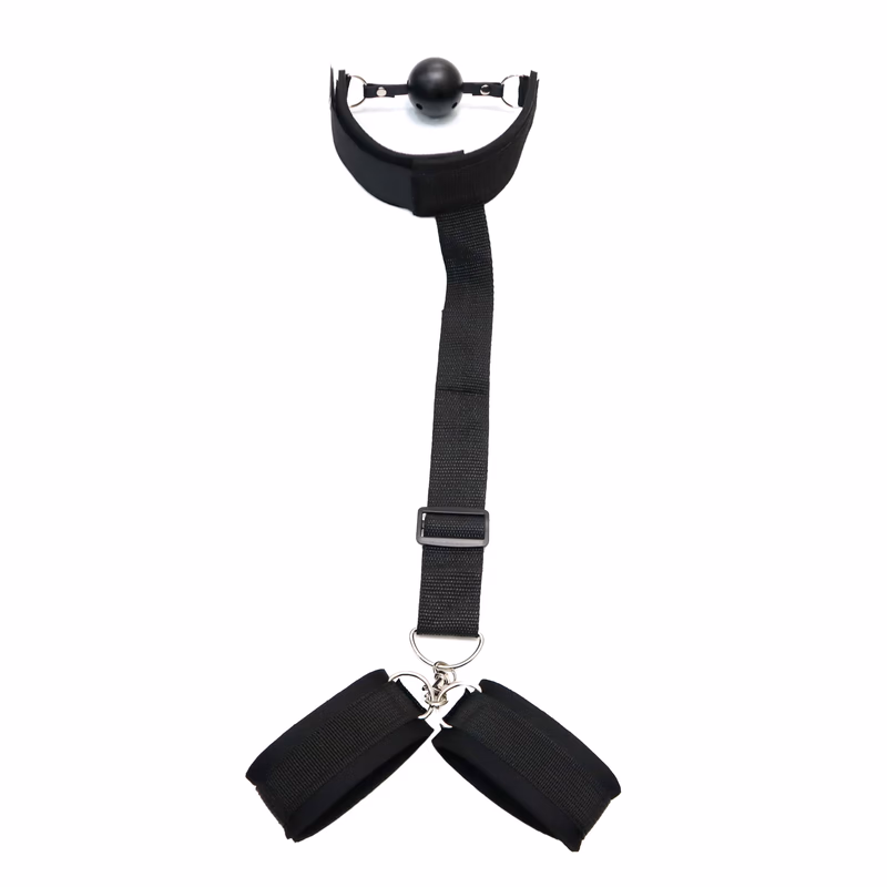 Gag and handcuffs