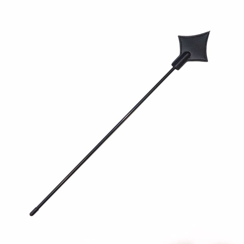 Square leather long racket