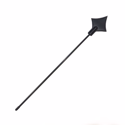 Square leather long racket