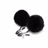 Black plush classic nipple clamps