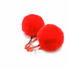 Red plush classic nipple clamps