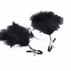 Black feather nipple clamps