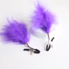 Purple Feather Nipple Clip