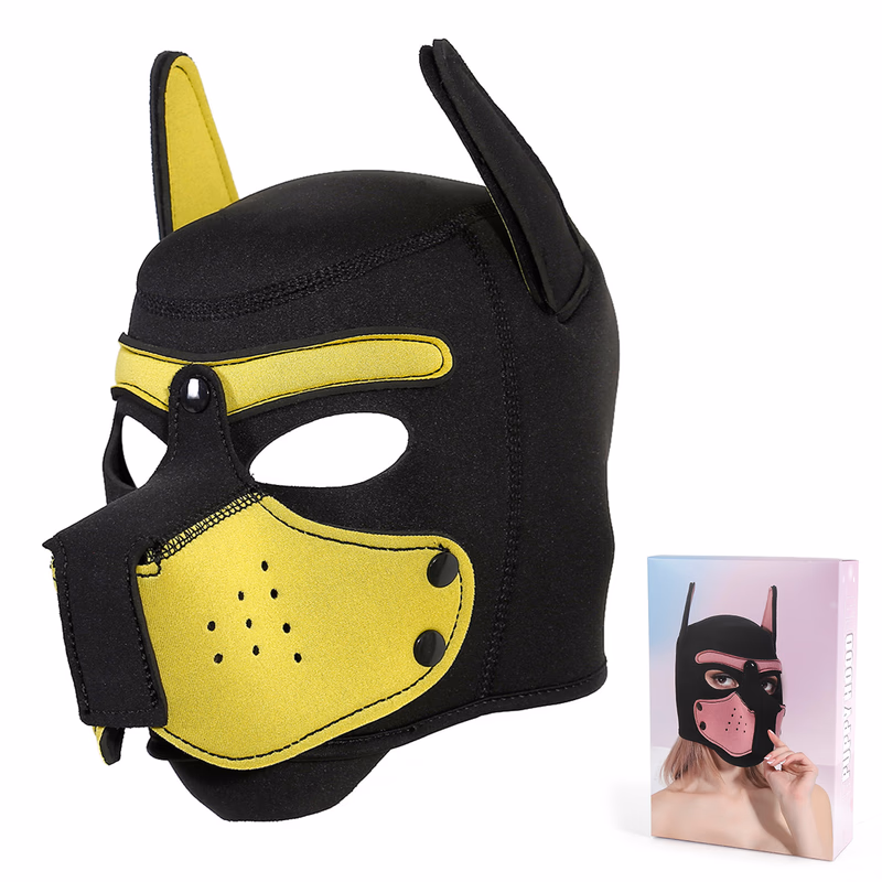 Dog head mascot SM prop, yellow