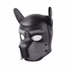 New dog head mask, black/grey - size L