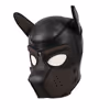 New dog head mask, black coffee - size L