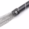 Black handle with diamond-encrusted iron chain