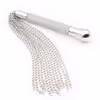 Metallic silver iron chain whip