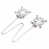 New patterned bell nipple clamps (pair) with bell chain
