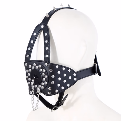 Black spiked toilet seat plug