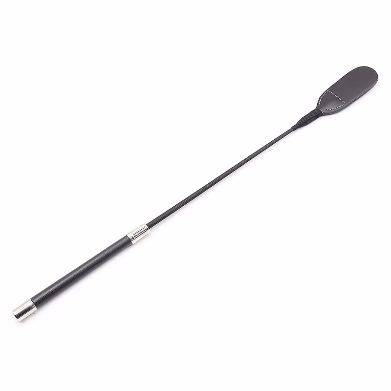 Silver metal whip 53cm