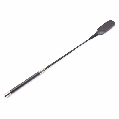 Silver metal whip 53cm