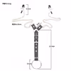 Chain nipple clamps, penis rings, male bondage and discipline tools