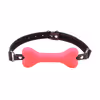Silicone dog bone muzzle, small pink