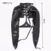 Leather bondage straitjacket, black