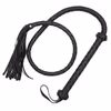 Leather Queen Whip - Black