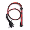 Leather Queen Whip - Red and Black