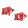 Sequined Red - Five-Pointed Star Nipple Covers