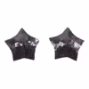 Glittery Black - Five-pointed Star Nipple Covers