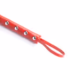 Red seven-studded leather whip
