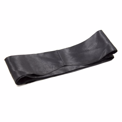 Black long strip eye mask with exposed nose