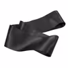 Widened ribbon eye mask in black