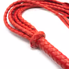 8-strand red leather whip