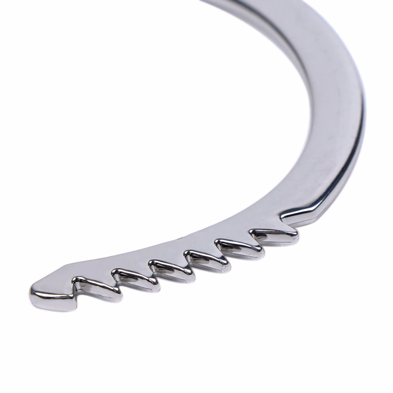 Silver key chain alloy handcuffs