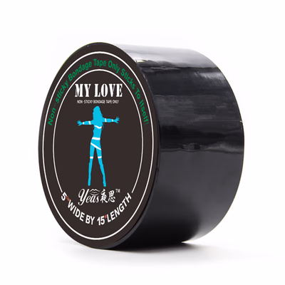 Black static cling tape